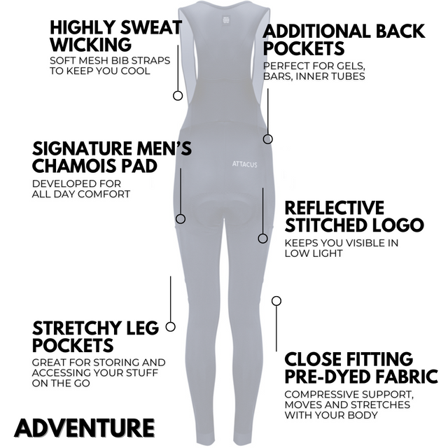 Women's Navy Adventure Bib Tights