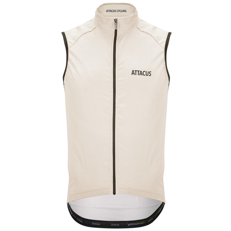 Men's Cream Lightweight Windproof Gilet