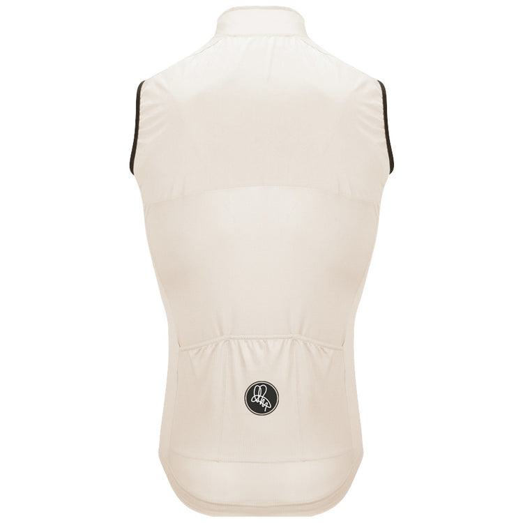 Men's Cream Lightweight Windproof Gilet