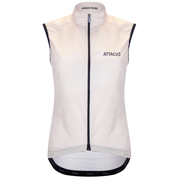 Women's Cream Lightweight Windproof Gilet