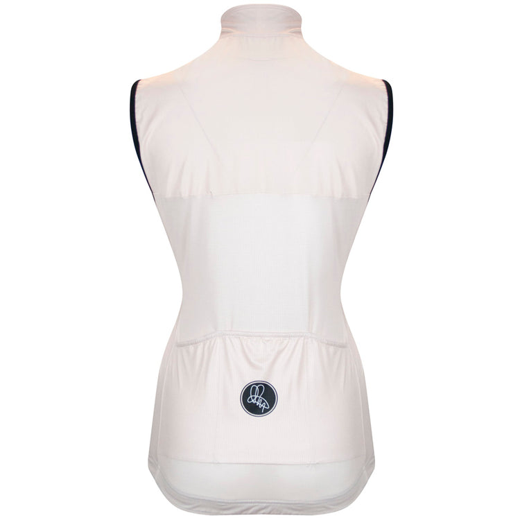 Women's Cream Lightweight Windproof Gilet