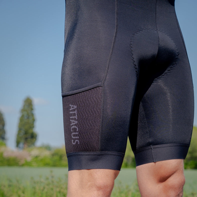 Men's Black Adventure Bib Shorts