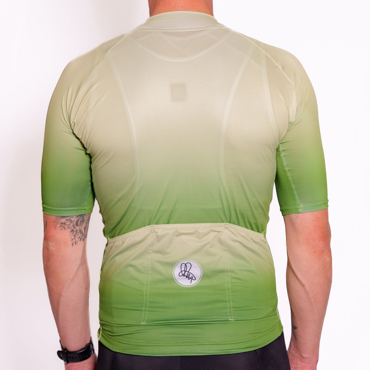 Men's Green Dissolve Foundation Jersey Attacus Cycling
