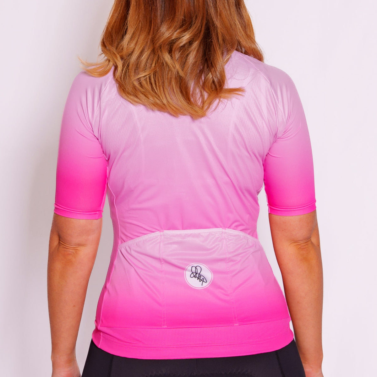 Women's Pink Dissolve Foundation Jersey Attacus Cycling