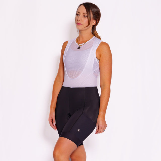 Women's Black Adventure Bib Shorts