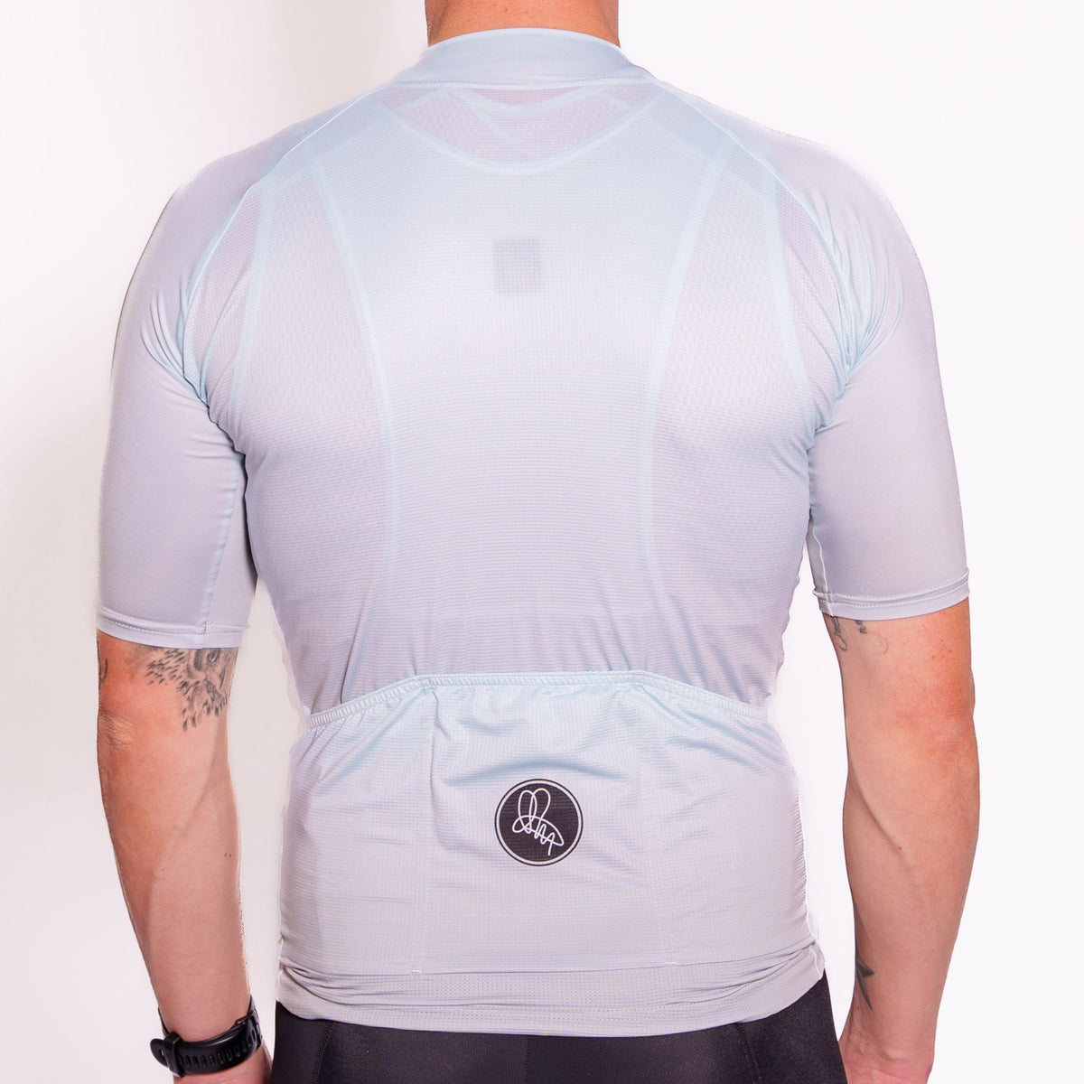 Men's Grey Dissolve Foundation Jersey Attacus Cycling