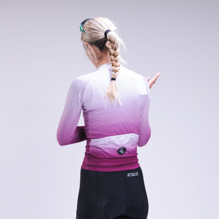 Women's Purple Dissolve Long Sleeve Foundation Jersey