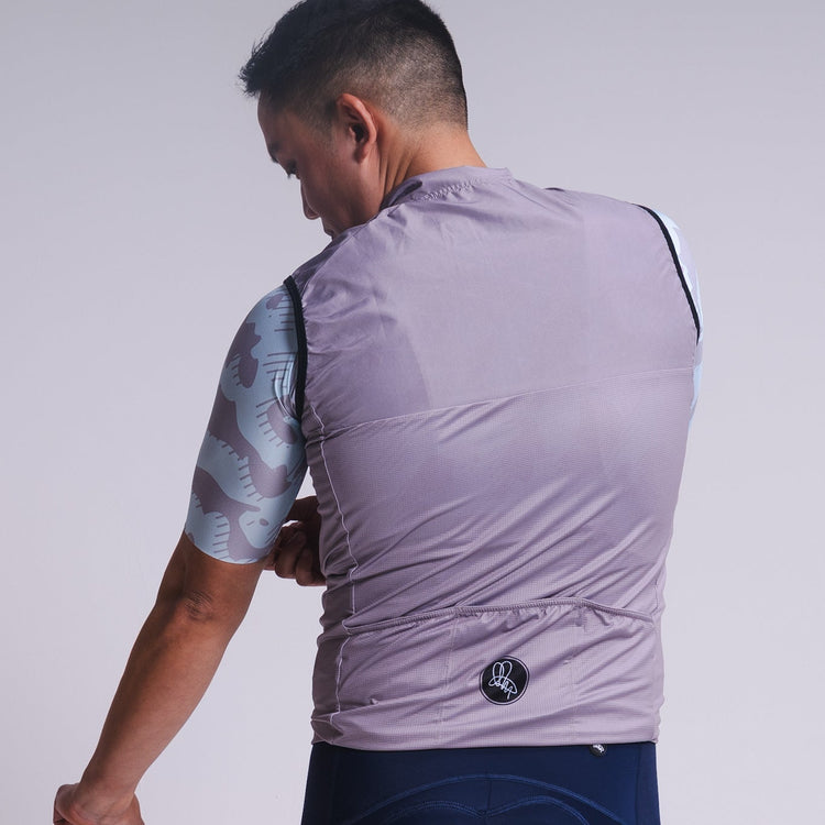 Men's Grey Lightweight Windproof Gilet