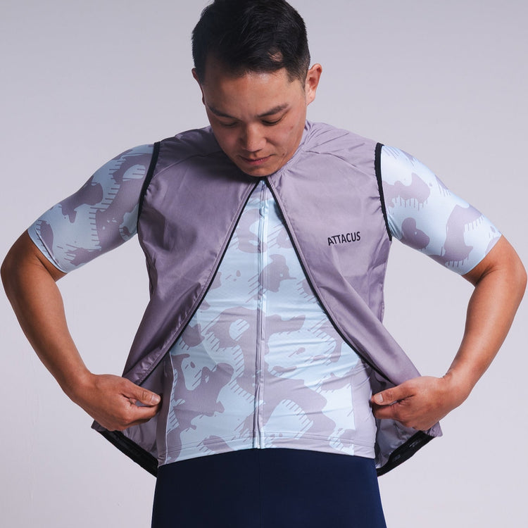 Men's Grey Lightweight Windproof Gilet
