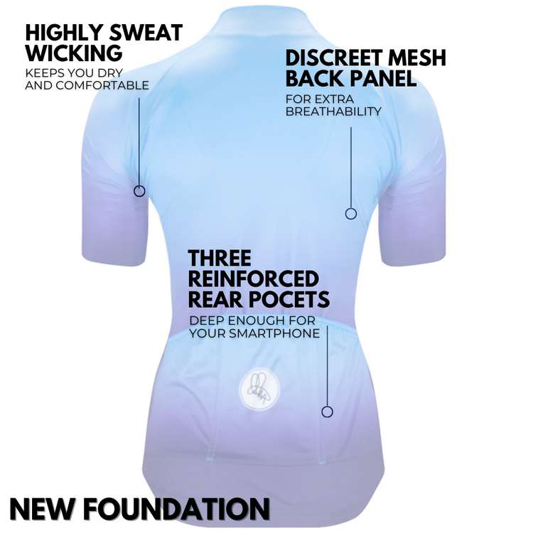 Women's Blue Dissolve Foundation Jersey