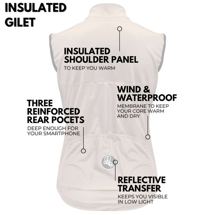 Women's Brown Insulated Gilet