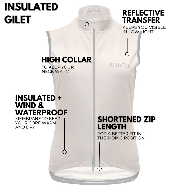 Women's Brown Insulated Gilet