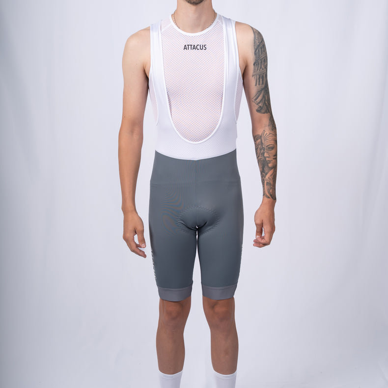 New Foundation Bib Shorts Men Grey