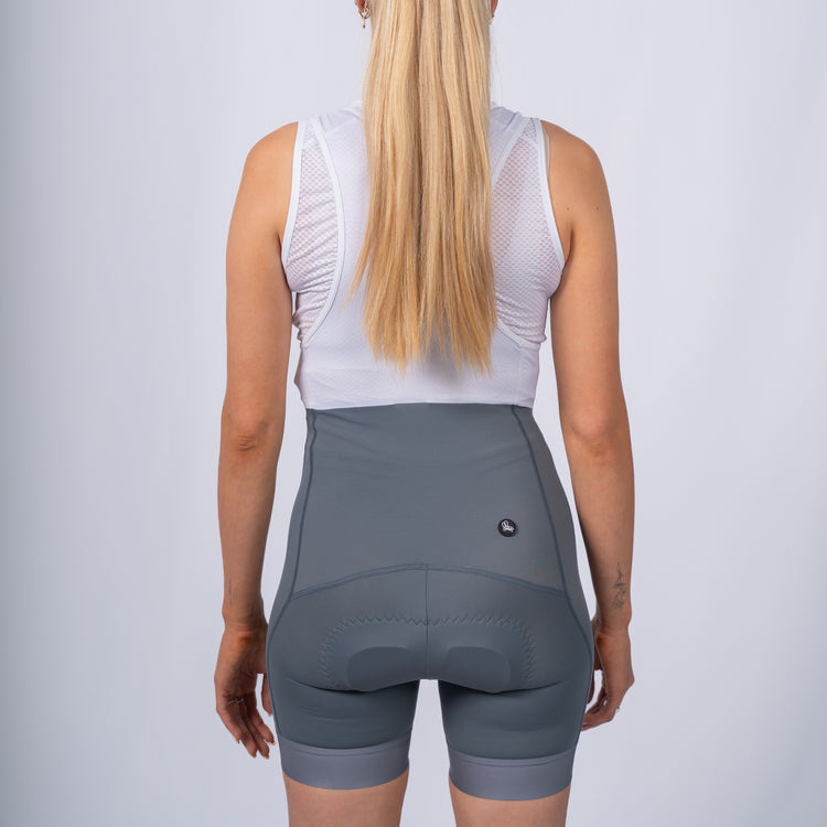 New Foundation Bib Shorts Women Grey