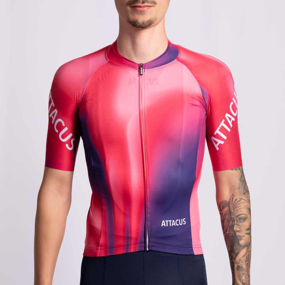 Phase Pink/Blue Foundation Cycling Jersey Men