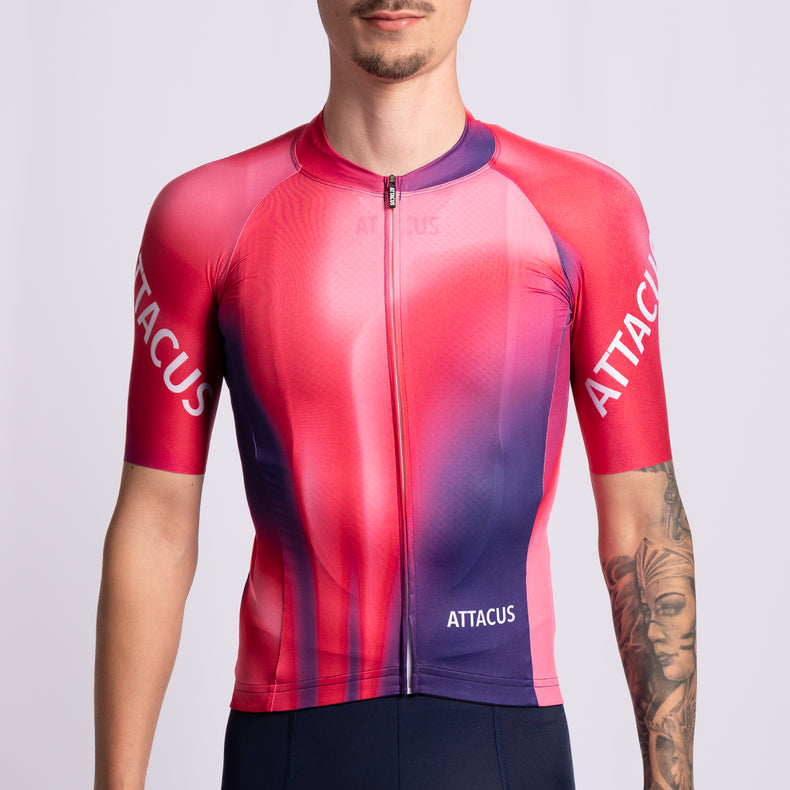 Phase Pink/Blue New Foundation Cycling Jersey Men