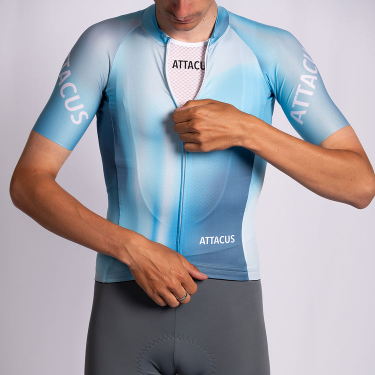 Phase Blue/Grey New Foundation Cycling Jersey Men