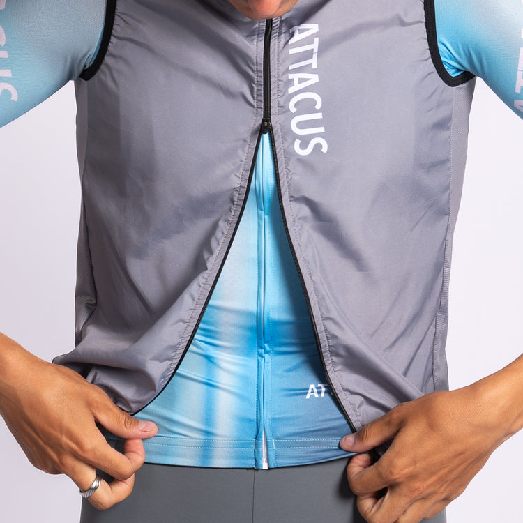 Riva New Men Lightweight Gilet Grey