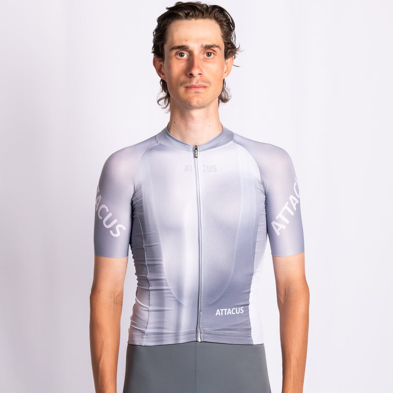 Phase Grey New Foundation Cycling Jersey Men