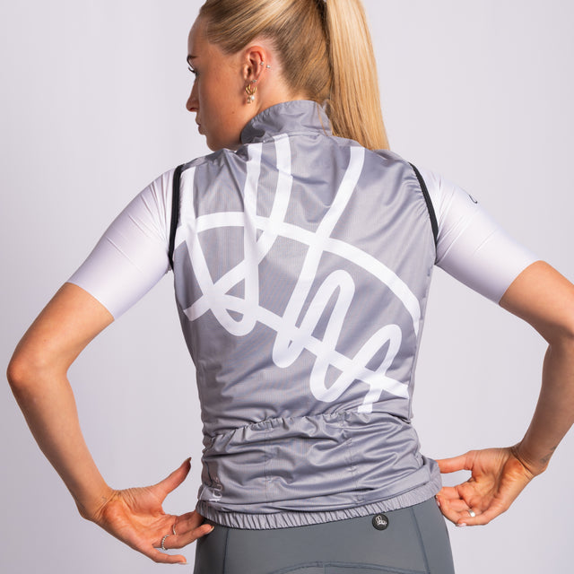 Riva Lightweight Women's Cycling Gilet Grey