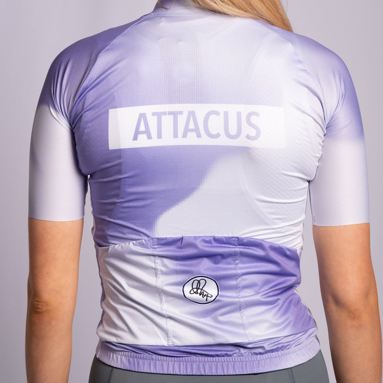 Ember Purple Marble New Foundation Cycling Jersey Women