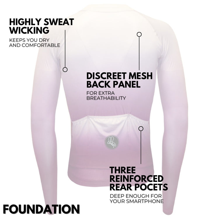 Men's Purple Dissolve Long Sleeve Foundation Jersey