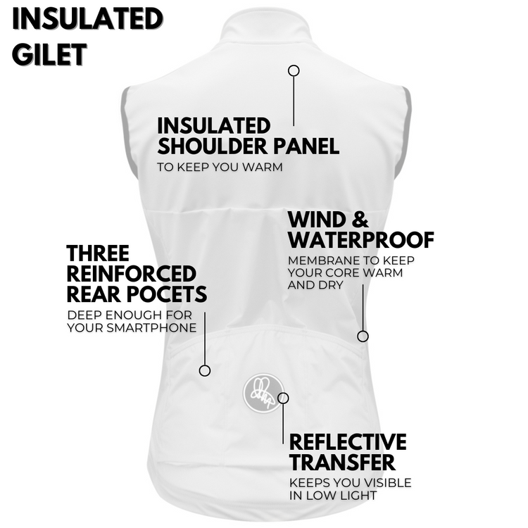 Women's Light Grey Insulated Gilet