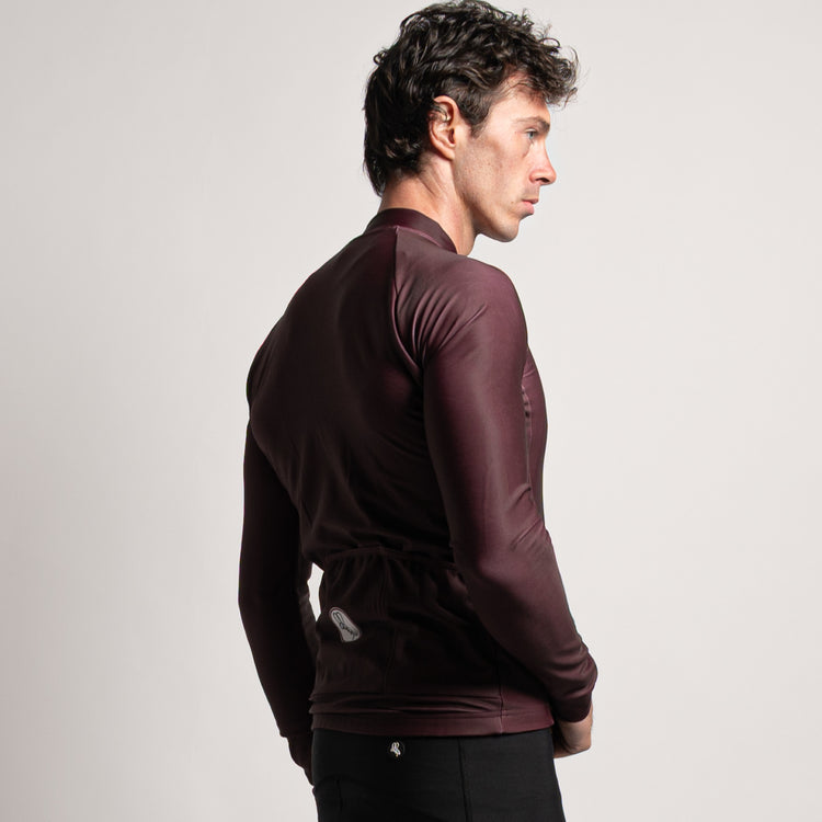 Dark Purple Thermal LS Jersey