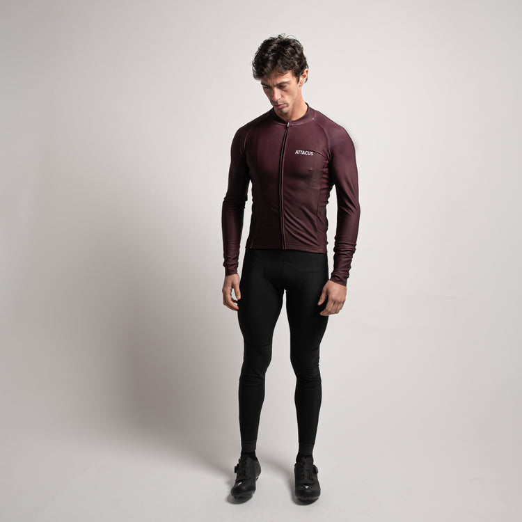 Dark Purple Thermal LS Jersey