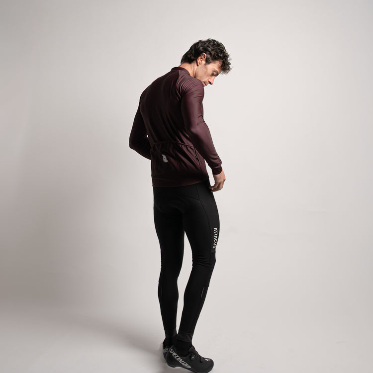 Dark Purple Thermal LS Jersey