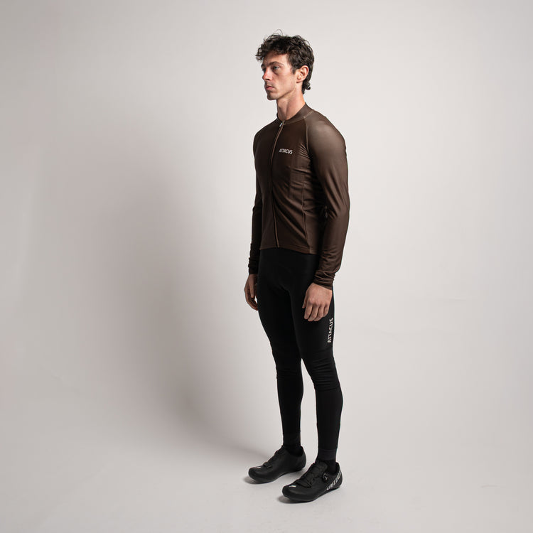 Brown Thermal LS Jersey