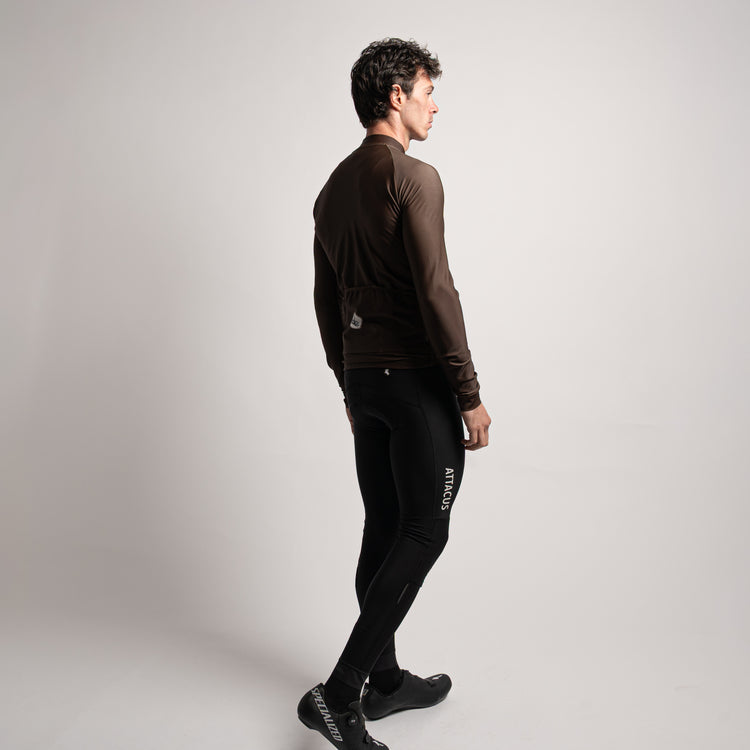 Brown Thermal LS Jersey