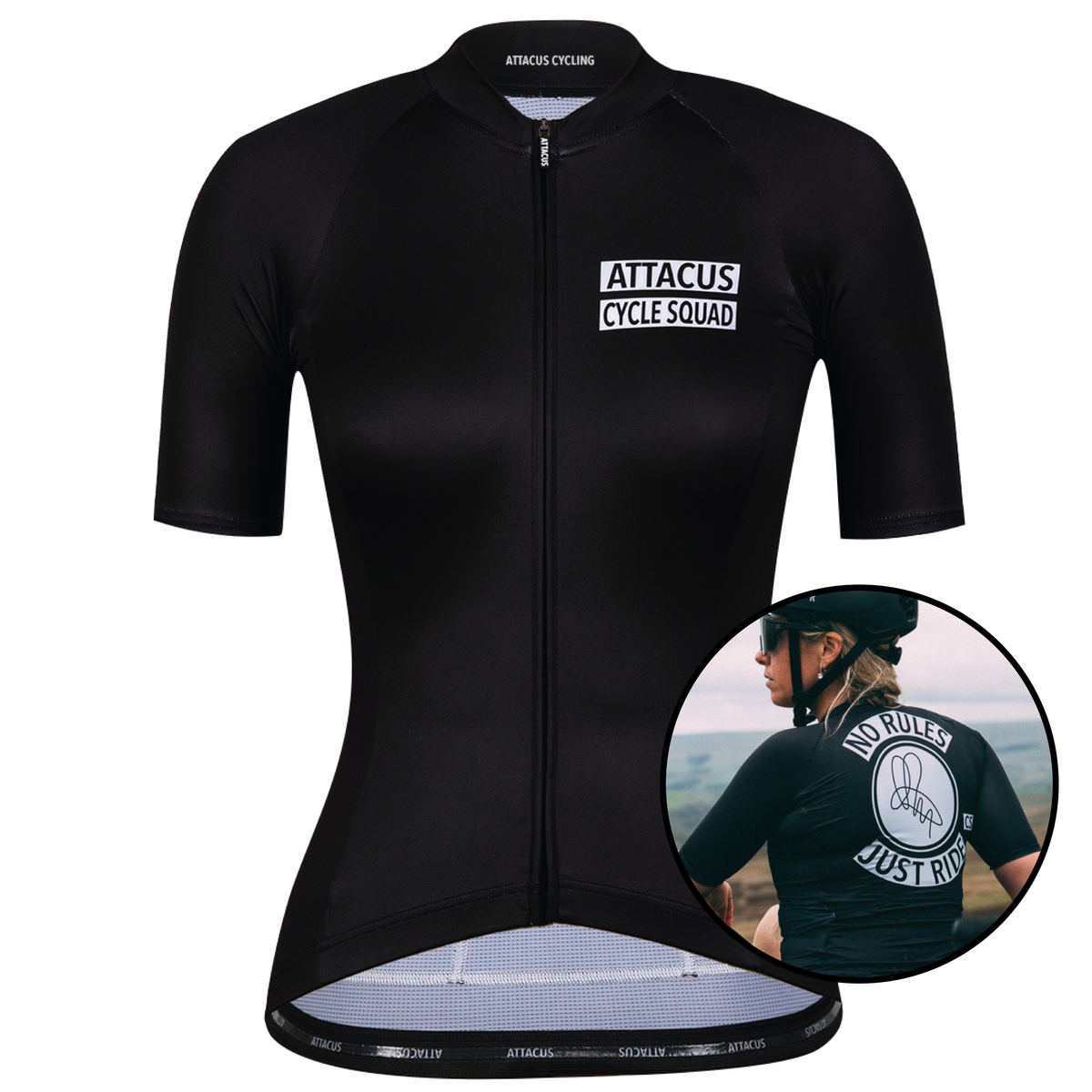 Women's Black Cycle Squad Foundation Jersey