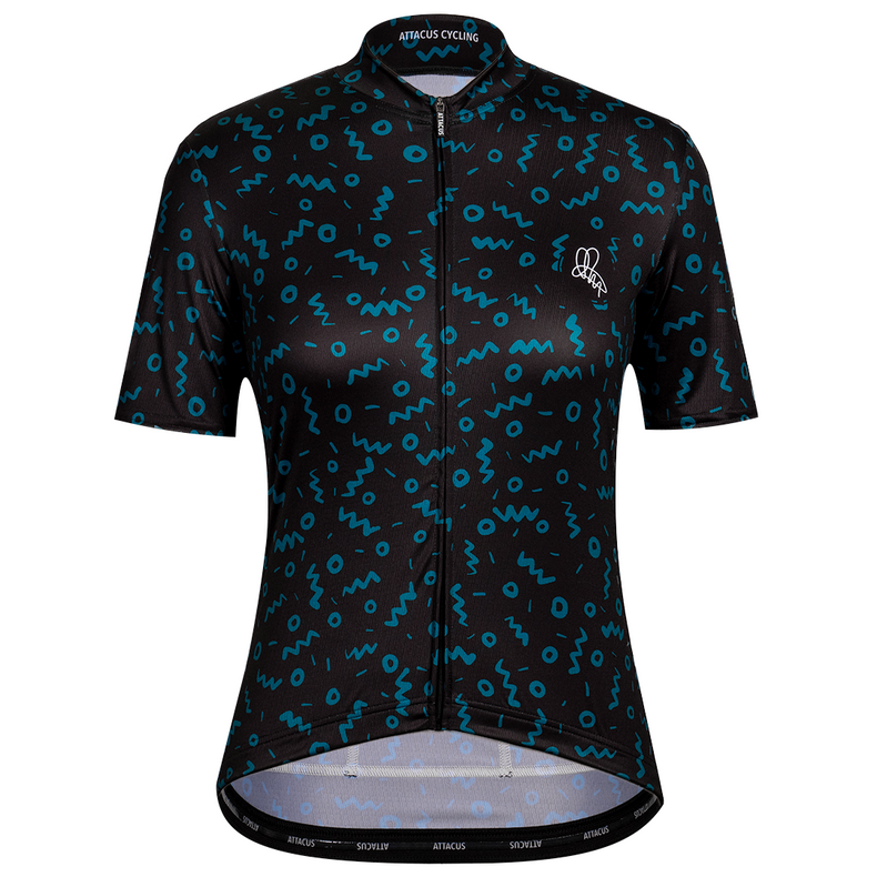 Women's Teal Sketch Cruiser Jersey