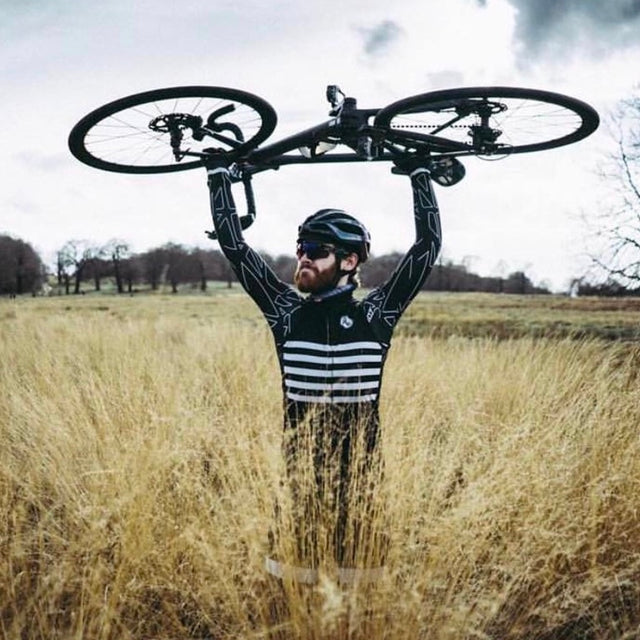 Francis Cade films endurance cyclist Chris Hall during his 107 for 107 challenge