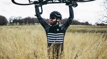 Francis Cade films endurance cyclist Chris Hall during his 107 for 107 challenge