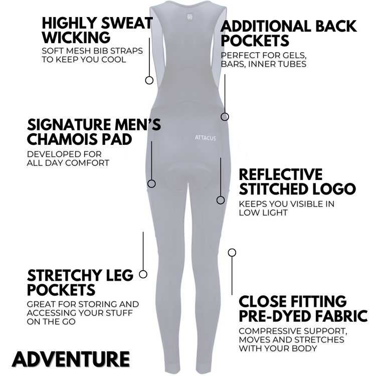 Women's Navy Adventure Bib Tights