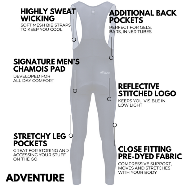 Men's Navy Adventure Bib Tights