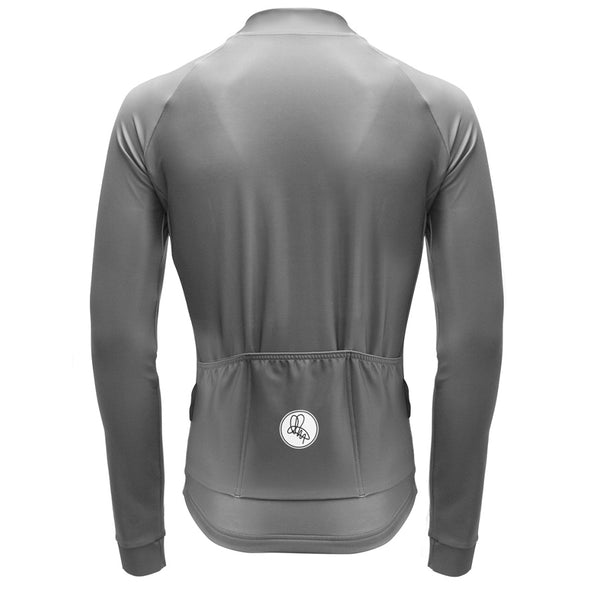 Men's Grey Thermal Long Sleeve Jersey