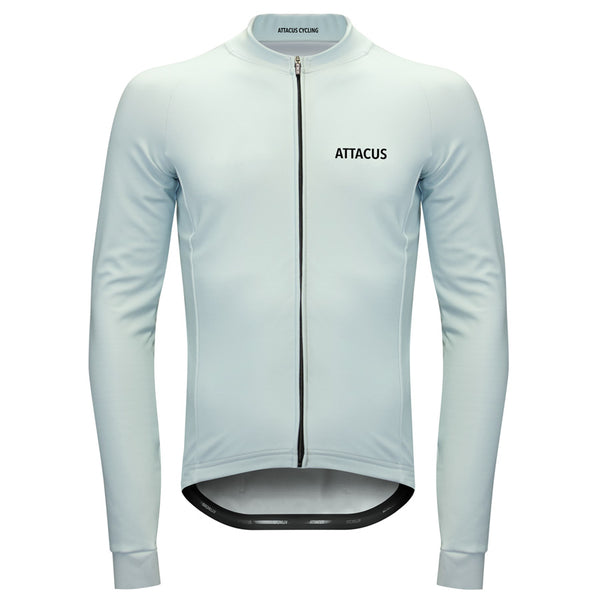 Men's Light Blue Thermal Long Sleeve Jersey