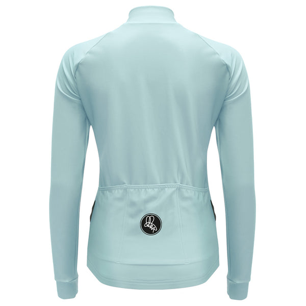 Women's Light Blue Thermal Long Sleeve Jersey