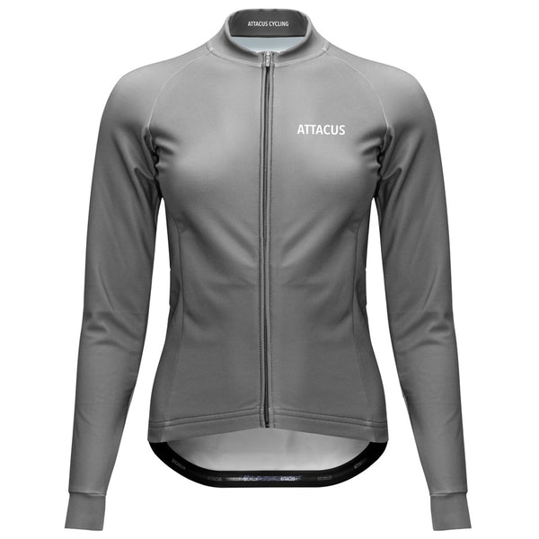 Women's Grey Thermal Long Sleeve Jersey