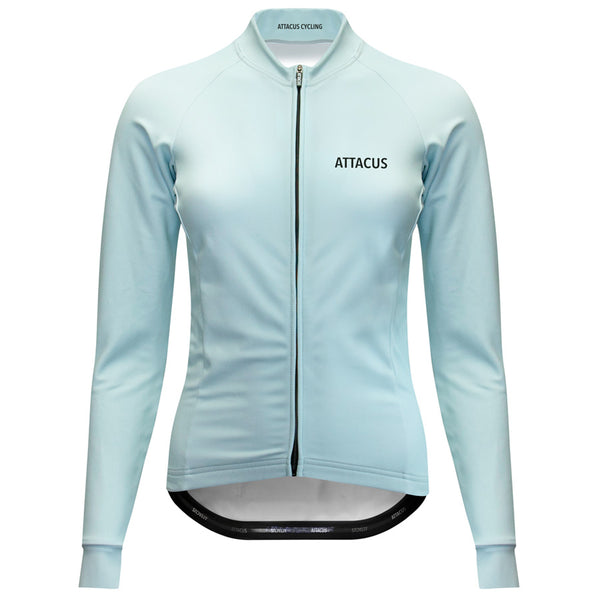 Women's Light Blue Thermal Long Sleeve Jersey