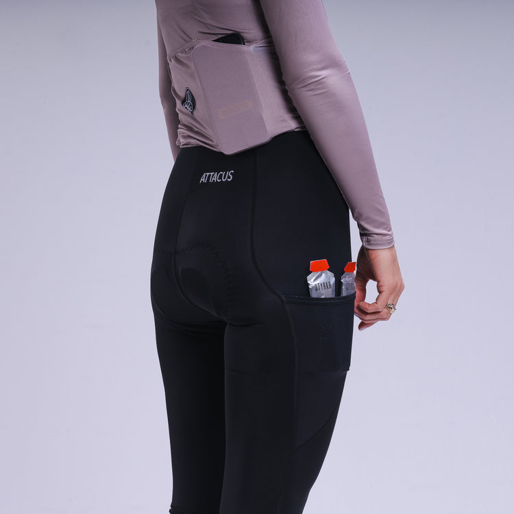 Women's Black Adventure Bib Tights