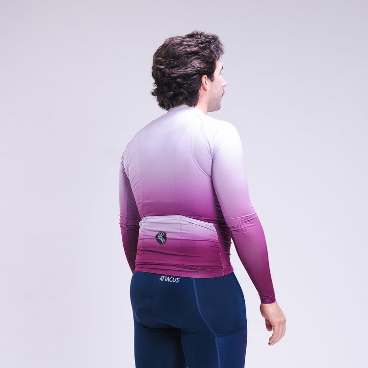 Men's Purple Dissolve Long Sleeve Foundation Jersey