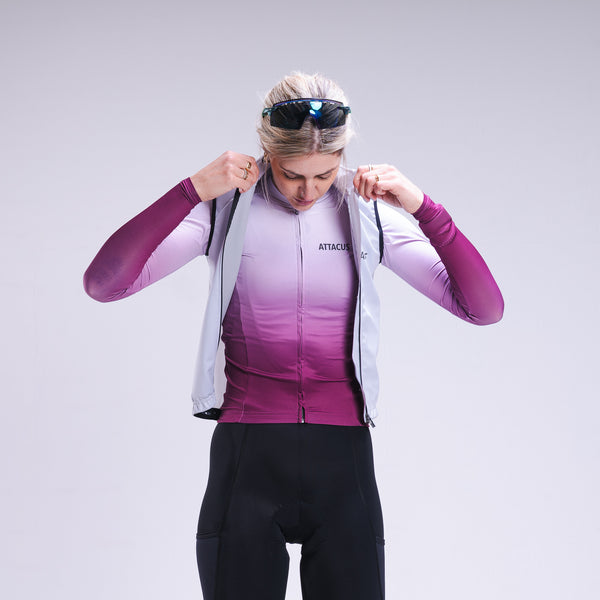 Women's Purple Dissolve Long Sleeve Foundation Jersey