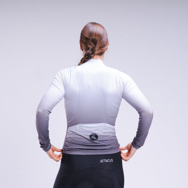 Women's Grey Dissolve Long Sleeve Foundation Jersey