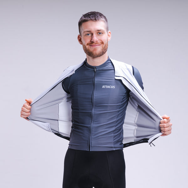 Men's Grey Thermal Long Sleeve Jersey