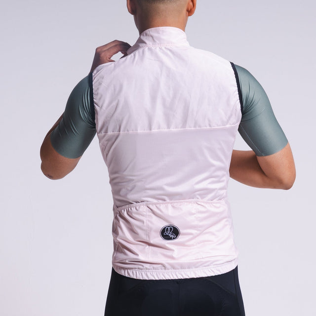 Men's Cream Lightweight Windproof Gilet