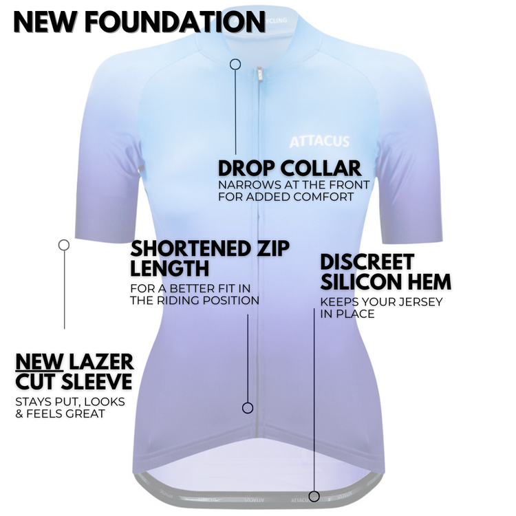 Women's Blue Dissolve Foundation Jersey